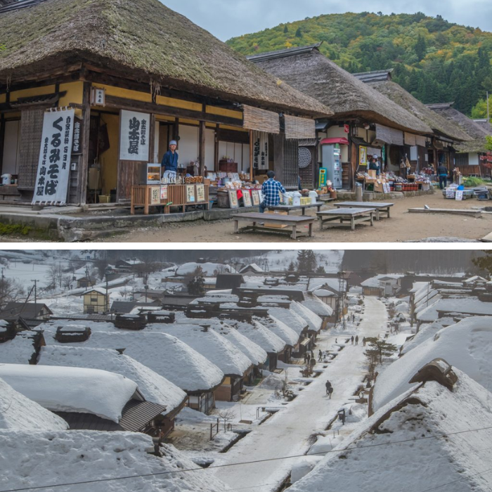 Ouchijuku village Fukushima Japan